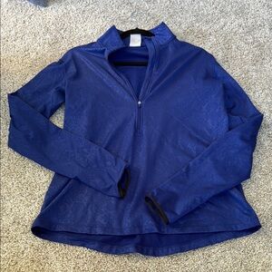 Nike dri fit Blue snake skin Half Zip Pullover XL